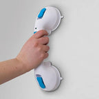 Carex Suction Shower Grab Bar Dual Locking Grab