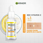 Garnier Fast Bright Vitamin C Serum - 30 ml + Free Micellar Vitamin C 100 ml