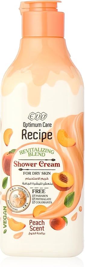 Eva Optimum Care Recipe Peach Scent Shower Cream