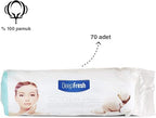 Deep fresh Makeup Removing Cotton Pads 70 Pieces