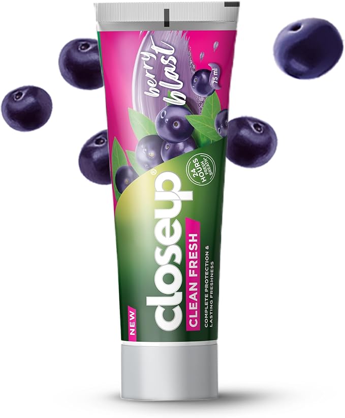 Closeup Berry Blast White Fresh Toothpaste Secondary image