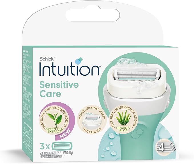 Schick Intuition Sensitive 4 Blades 3 Pieces For Women