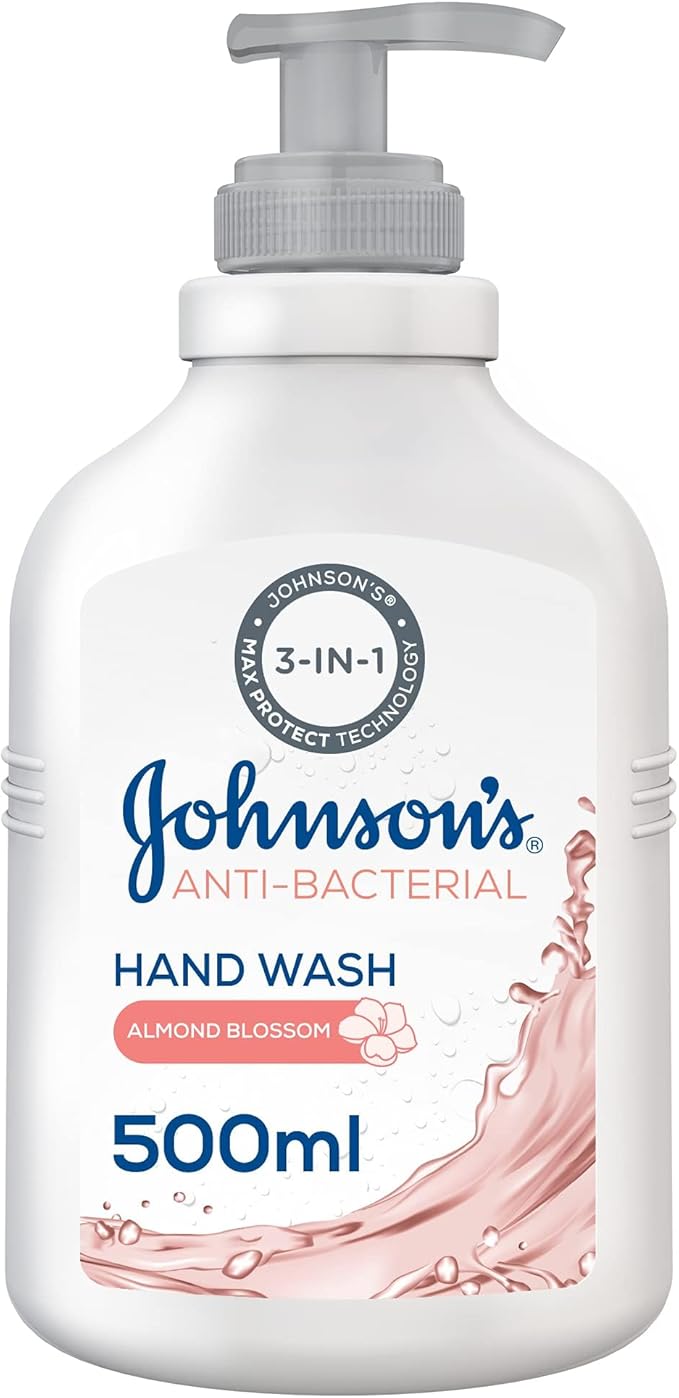 Johnsons Antibacterial Almond Blossom Liquid Hand Soap