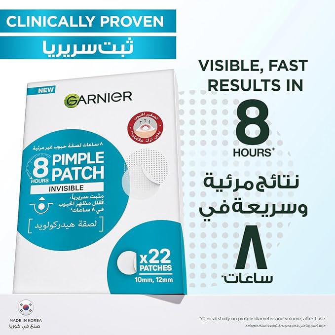 Garnier Pimple Patch Fast Clear Invisible 8 Hours 22 Patches