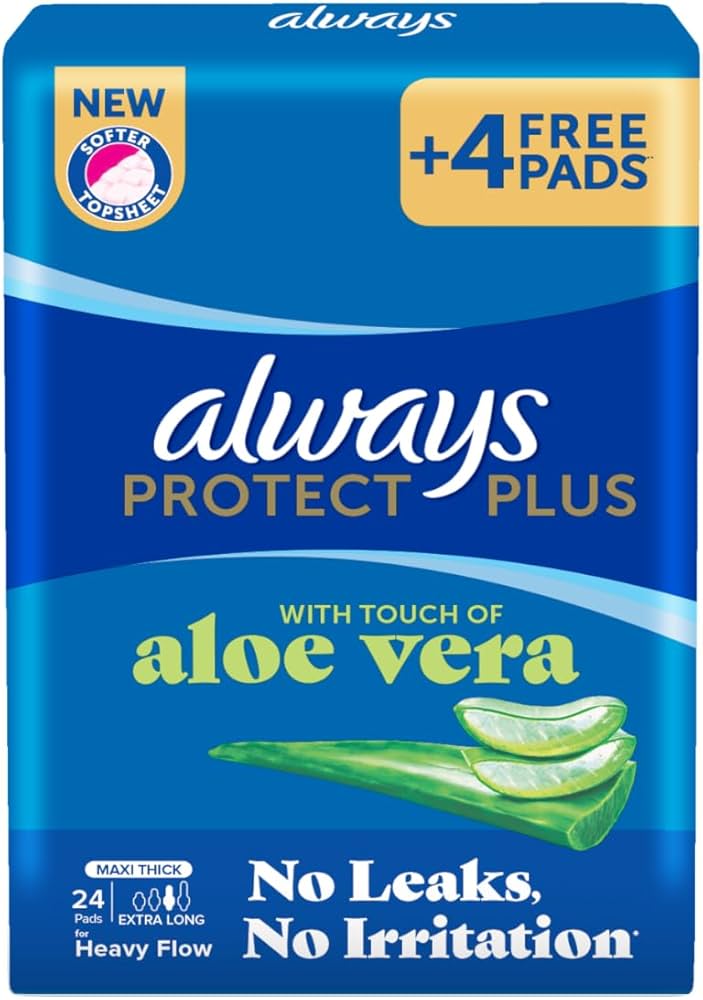 Always Max Protect Plus Material Extra Long Bundle 24 Pads