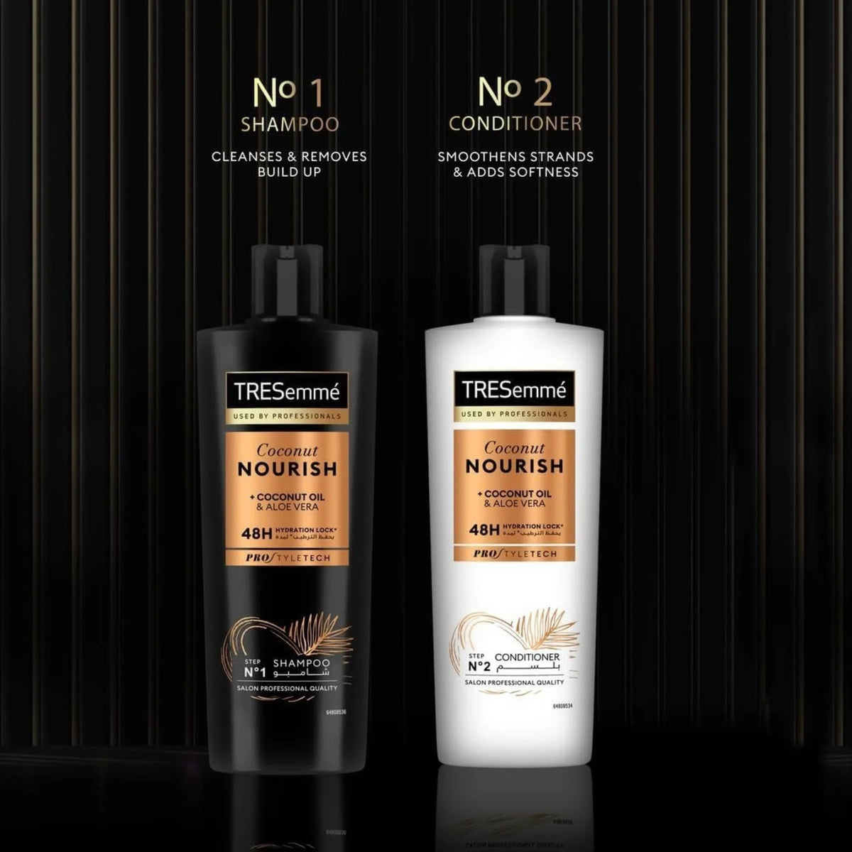 TRESemmé Coconut Nourish Coconut Oil & Aloe Vera Shampoo + Conditioner - 50% OFF