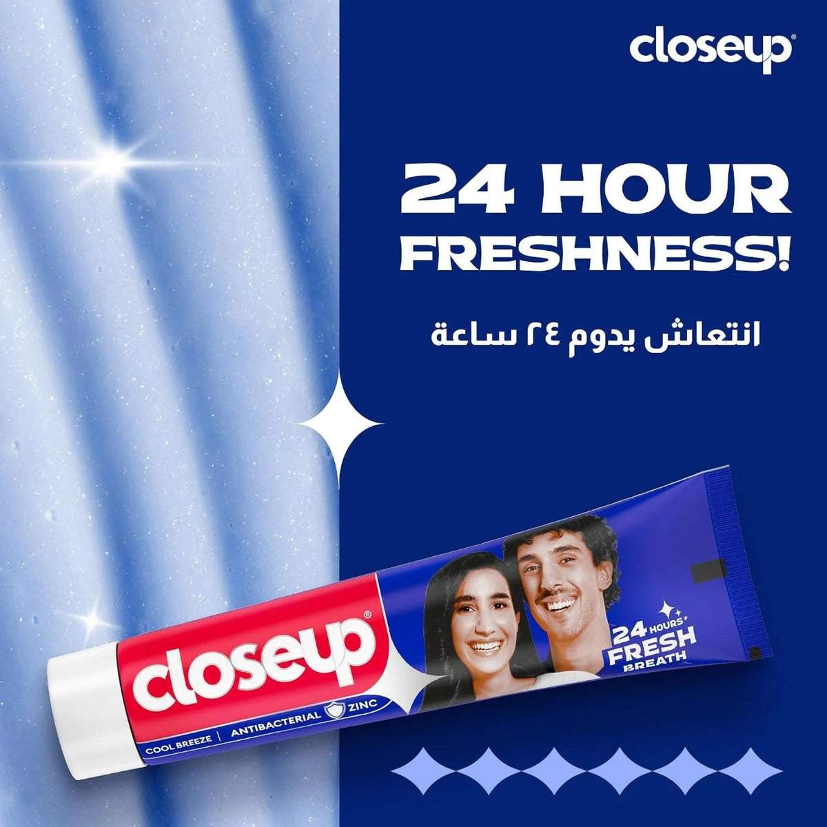 Closeup Cool Breeze Antibacterial Zinc Toothpaste