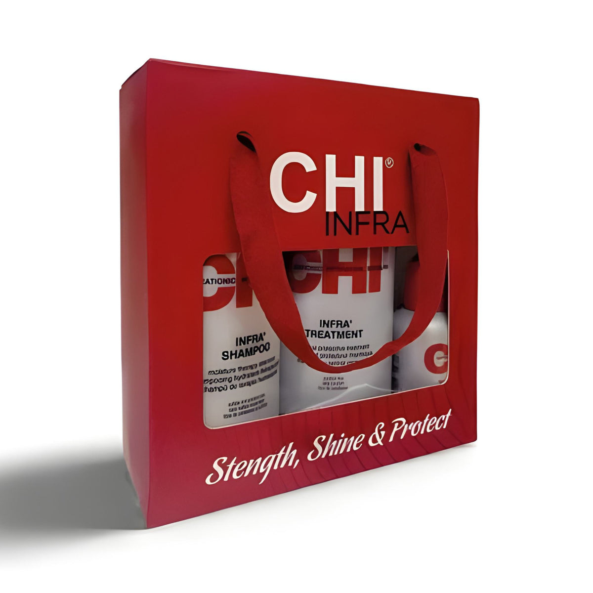 CHI Hair Kit - Infra Shampoo 355ml + Treatment 355ml + Silk Infusion 59 ml