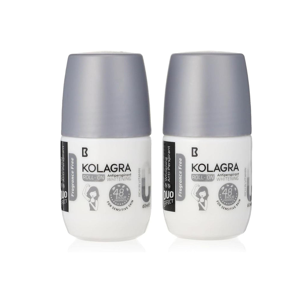 Kolagra Whitening Roll-On Duo Effect (Fragrance-Free) - 1+1 Offer