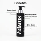 Adams Versatile Face & Beard Wash - Face & Beard Cleanser