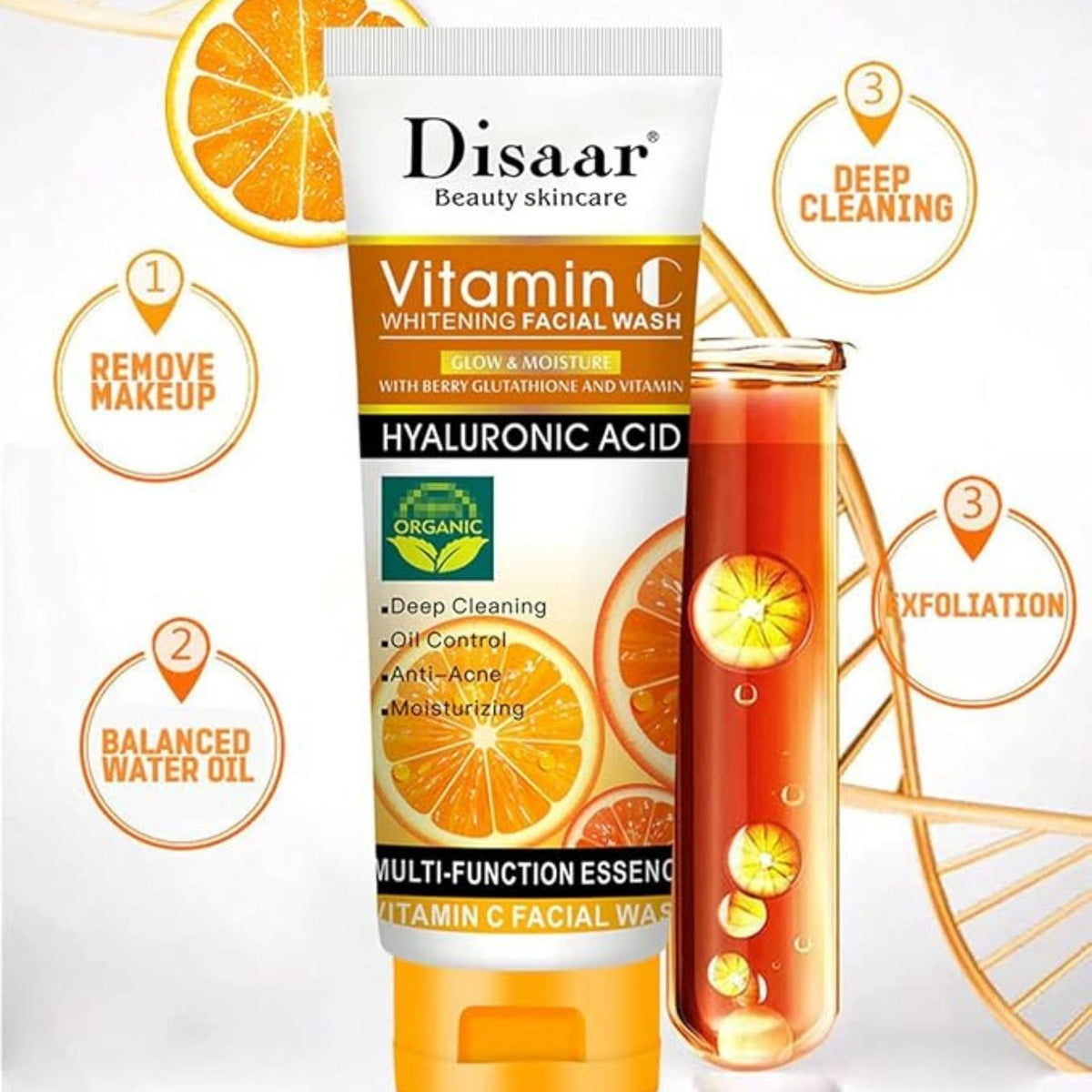 Disaar Vitamin C And Hyaluronic Acid Face Wash