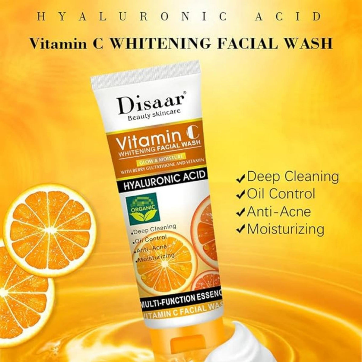Disaar Vitamin C And Hyaluronic Acid Face Wash