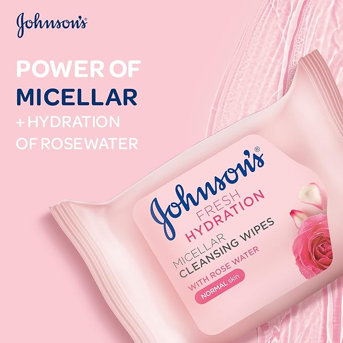 Johnsons Cleansing Wipes Fresh Hydration 25 Wipes