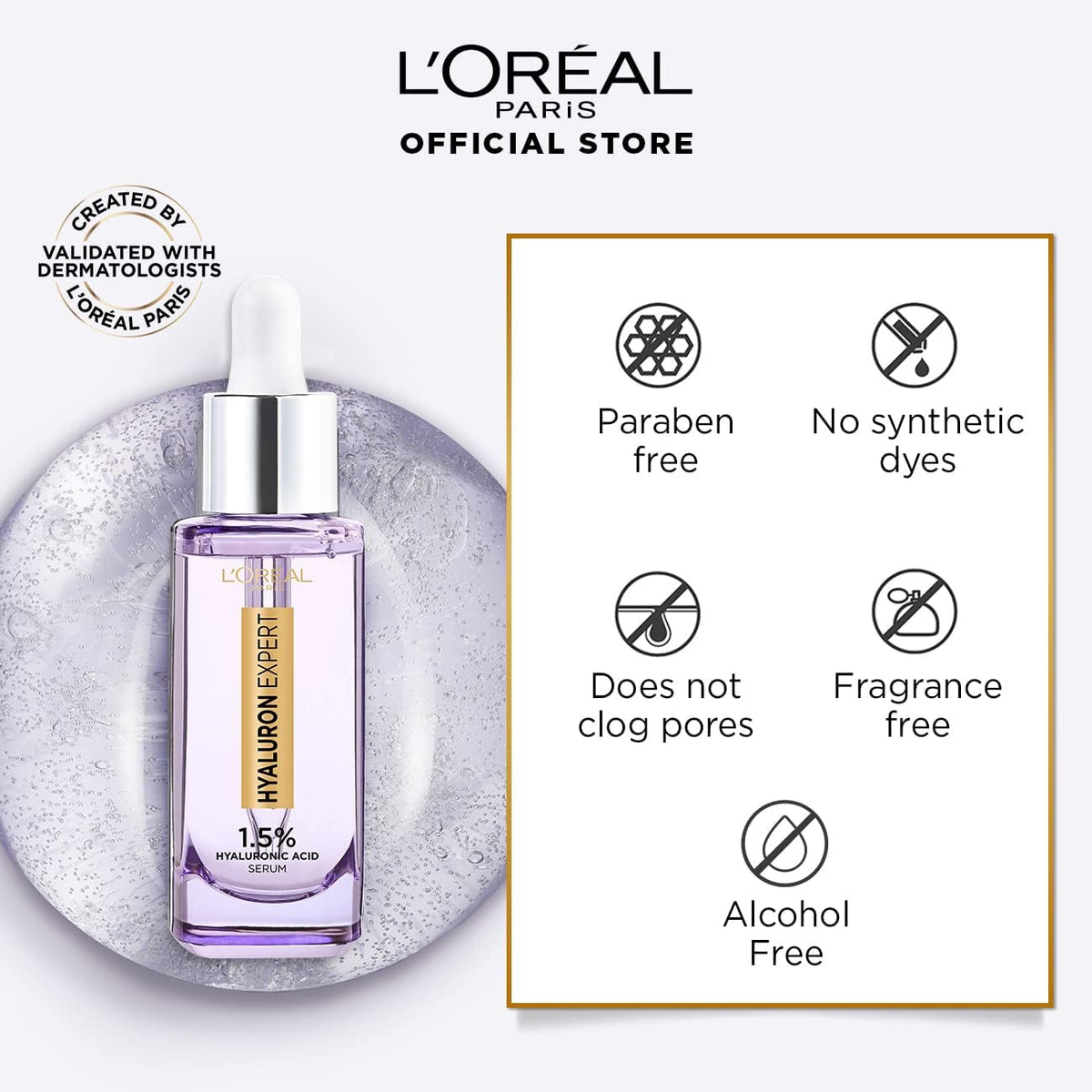 L'Oreal Paris Hyaluron Expert Replumping Serum with Hyaluronic Acid - Serums