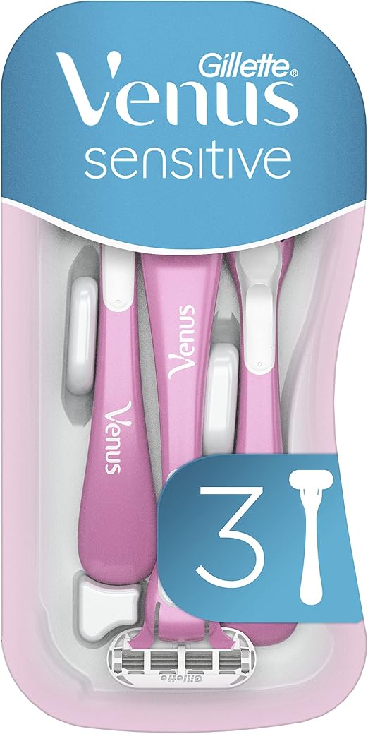 Gillette Venus Sensitive Disposable 3 Razors For Women Main image