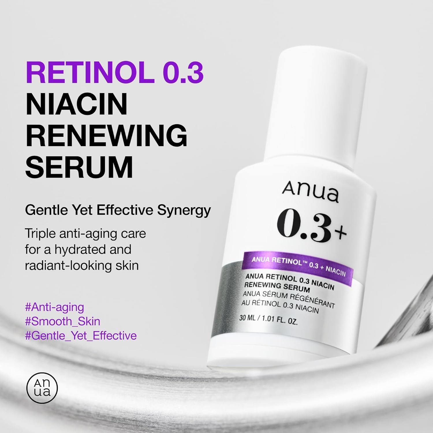 Anua Retinol 0.3% + Niacin Renewing Serum