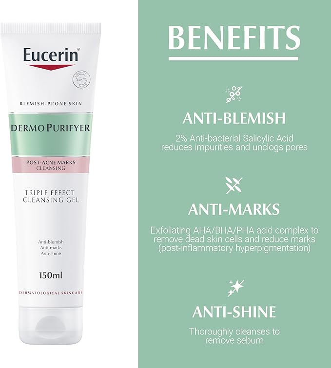 Eucerin Dermo Purifyer Triple Effect Cleansing Gel