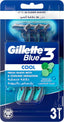 Gillette Blue3 Cool Men'S Disposable Razors 3 Razors