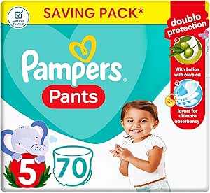 Pampers Pants With Olive Oil Size 5-70 Diapers Main image