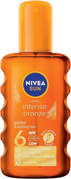 Nivea Sun Intense Bronze Tanning Oil Spray Spf 6