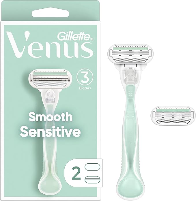 Gillette Venus Smooth Sensitive 3 Blade 2 Refills For Women