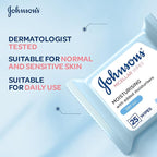 Johnsons Moisturizing Micellar Wet Wipes 25 Wipes
