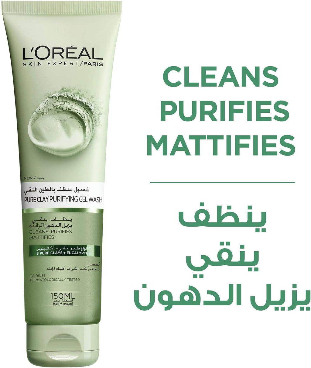 L'oreal paris Skin Care Pure Clay Cleanser Green Purifies