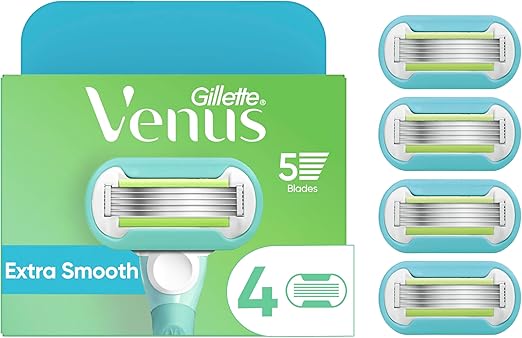 Gillette Venus Extra Smooth Blades 4 Razors Refills For Women Main image