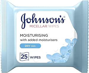 Johnsons Moisturizing Micellar Wet Wipes 25 Wipes Main image