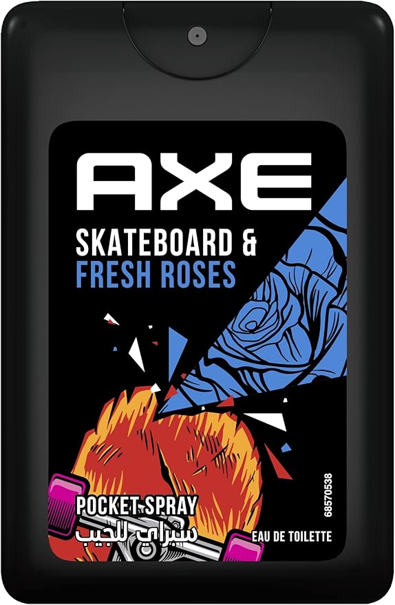 Axe Pocket Skateboard & Fresh Roses - For Men Main image