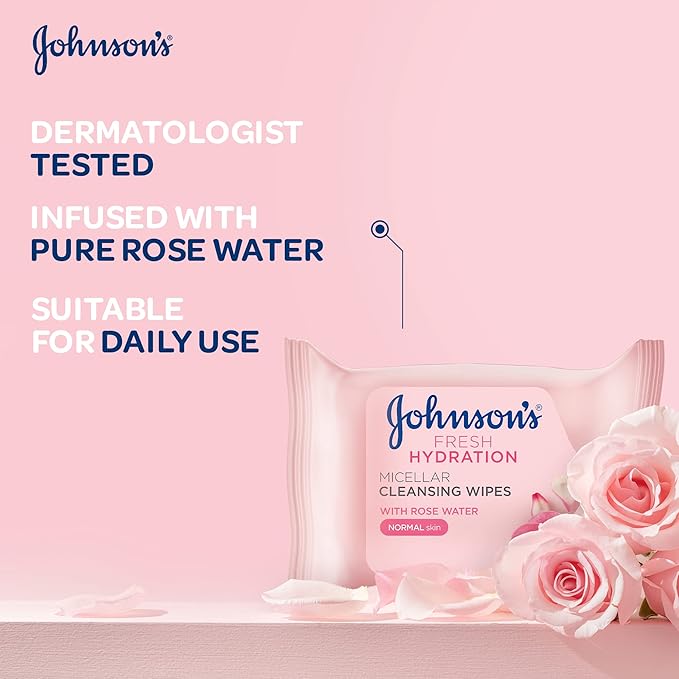 Johnsons Cleansing Wipes Fresh Hydration 25 Wipes