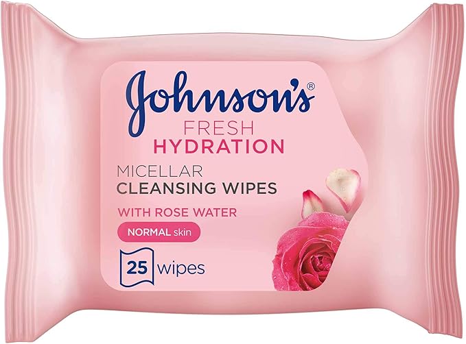 Johnsons Cleansing Wipes Fresh Hydration 25 Wipes Main image