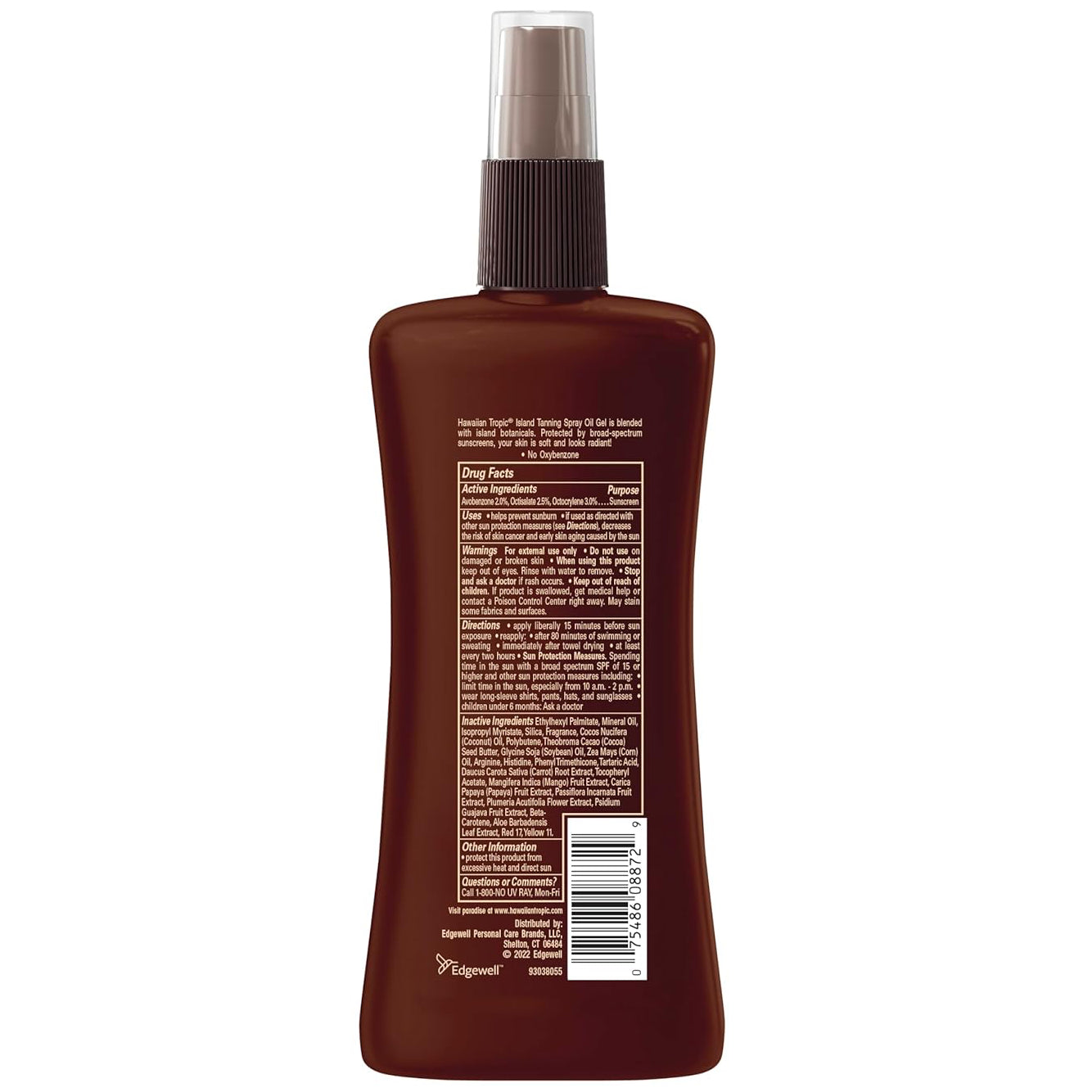 Hawaiian Tropic Protective Tanning Oil Spray Spf 15