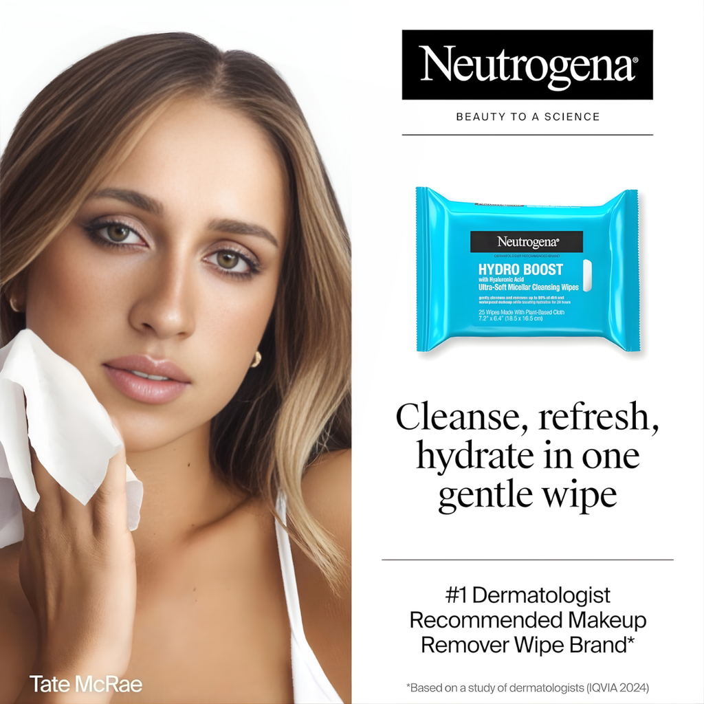 Neutrogena Hydro Boost Cleansing Makeup Remover Wipes