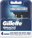 Gillette Mach3 Turbo 3D Blade 4 Razors Refills