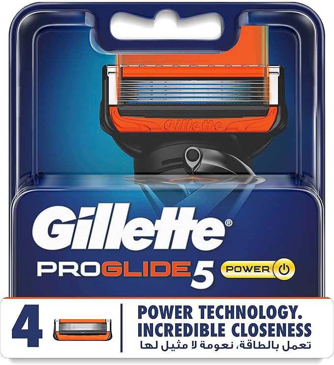 Gillette Fusion Proglide 5 Power Blade 4 Razors Refill