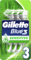 Gillette Blue3 Sensitive Disposable 3 Razors For Men