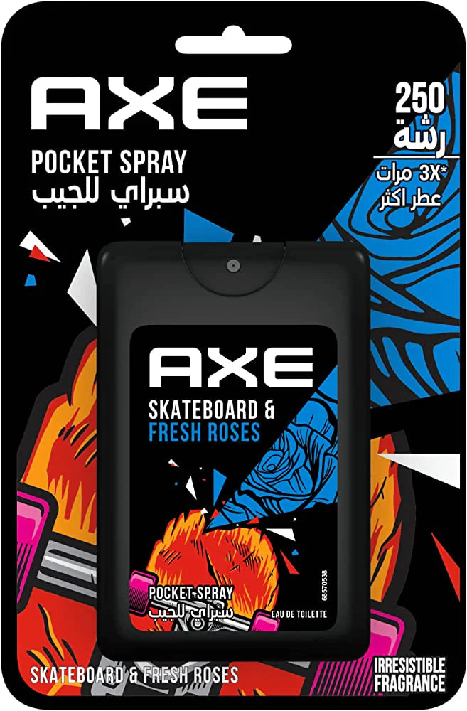 Axe Pocket Skateboard & Fresh Roses - For Men