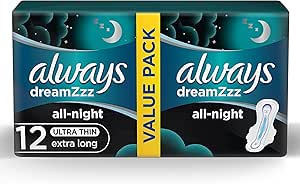 Always Dreams Night Extra Long Bundle Pads 12 Pads