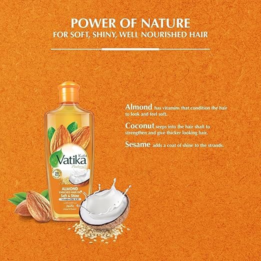 Vatika Almond Naturals Hair Oil