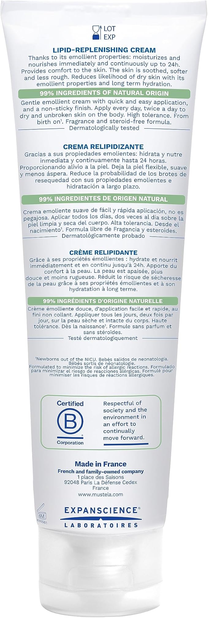 Mustela Stelatopia Replenishing Liquid Cream