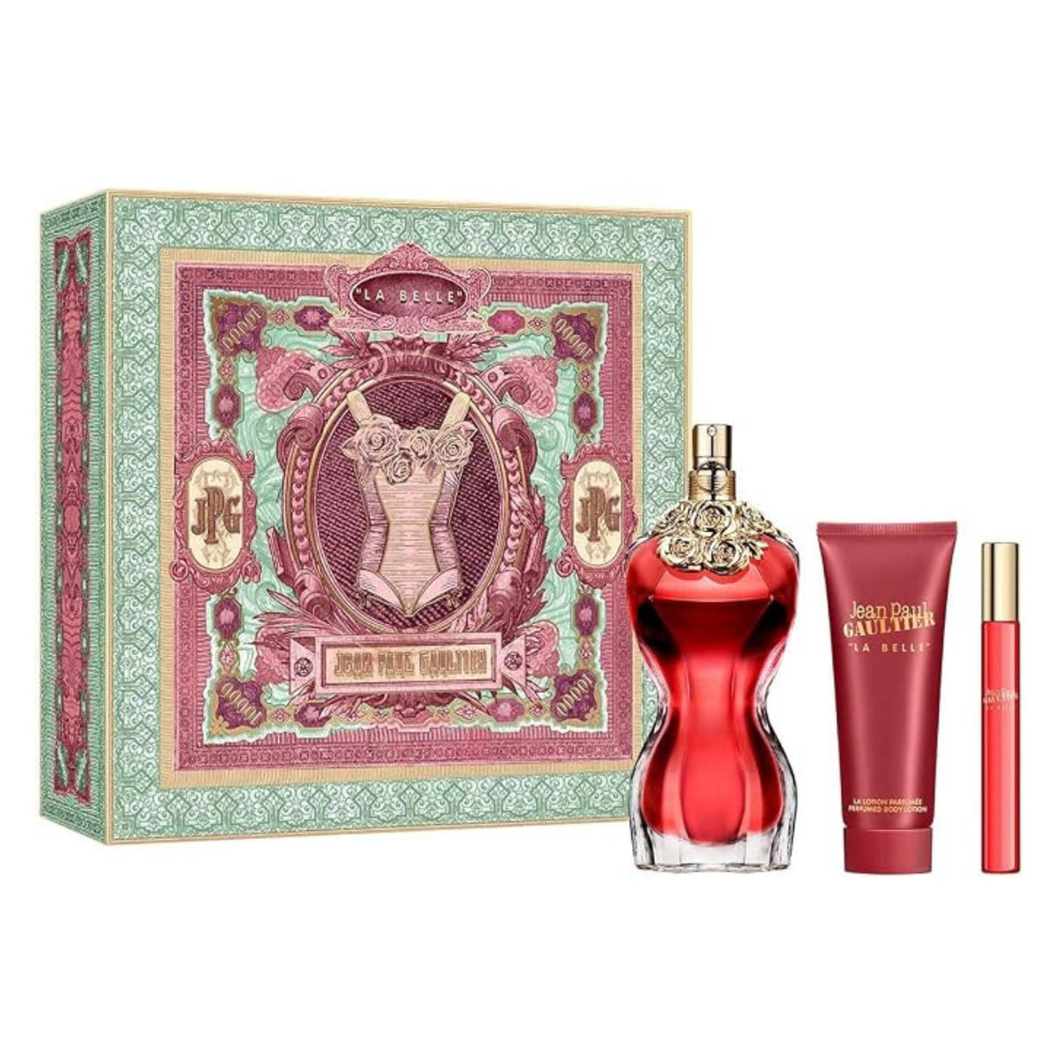 La Belle Gift Set - Perfume EDP 100ml + Body Lotion 75ml + Travel Size 10ml