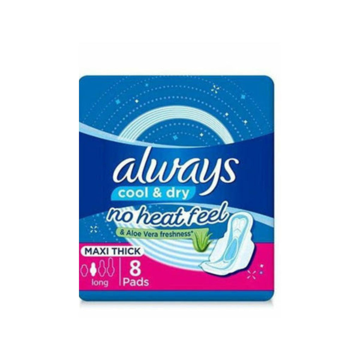 Always Maxi Thick Protect Alovera Plus Long 8 pads