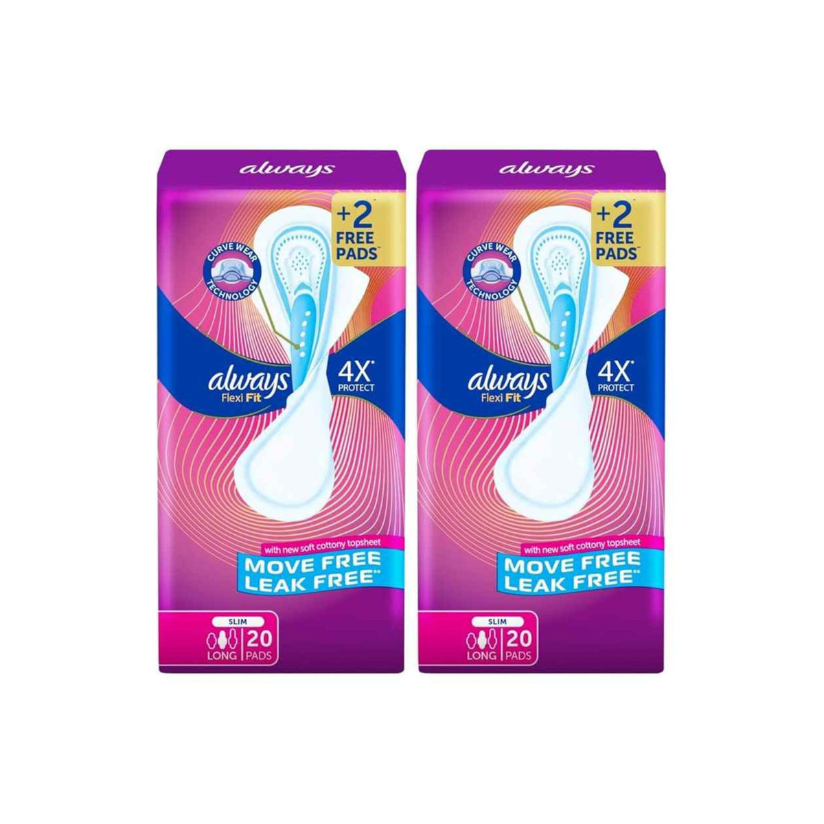 Always Flexi Fit Pads Slim Long Pads 40 Pads