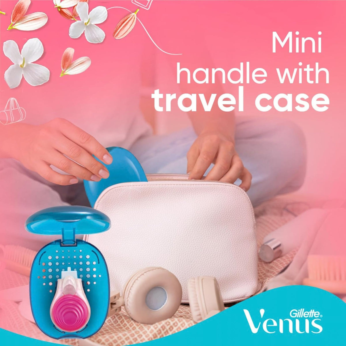 Gillette Venus Comfort Glide SPA Breeze - Mini Travel Refillable Razor