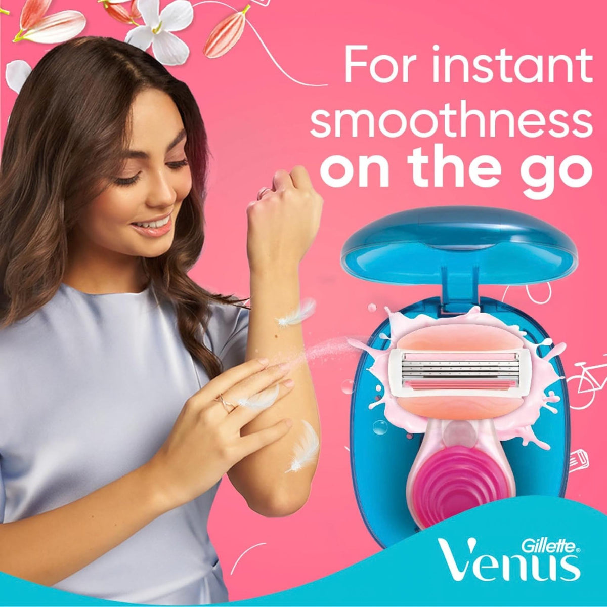 Gillette Venus Comfort Glide SPA Breeze - Mini Travel Refillable Razor