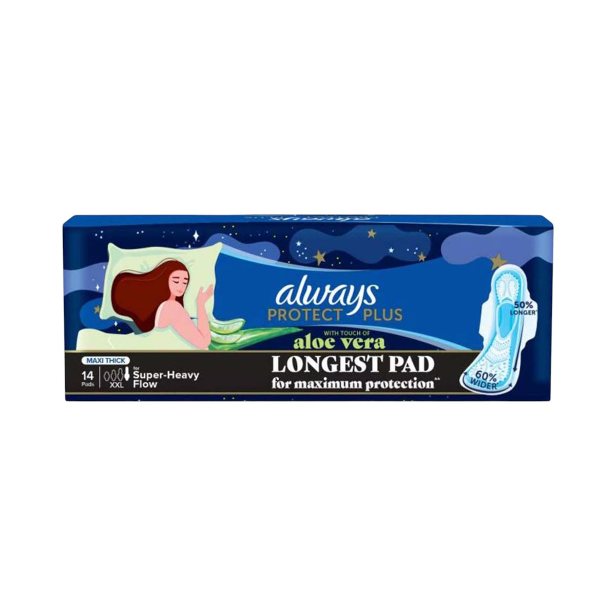 Protect Plus Maxi Thick Extra Long - 16 Pads Main image