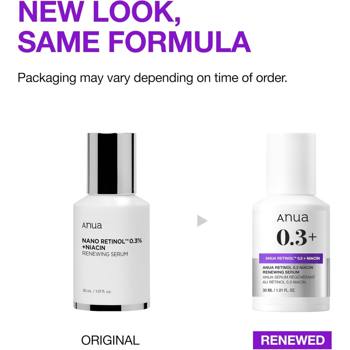 Anua Retinol 0.3% + Niacin Renewing Serum