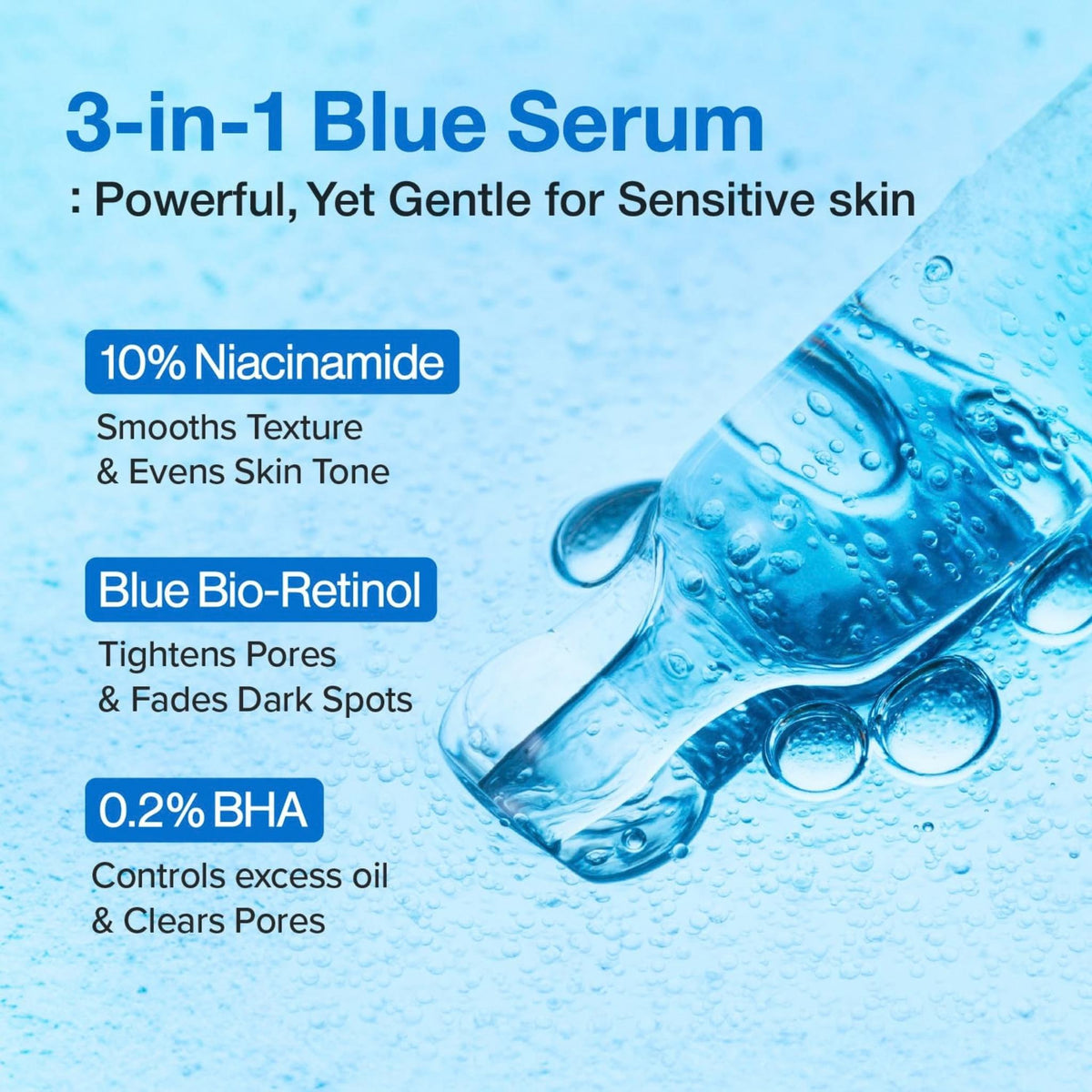 Numbuzin No.3 Blue Bio-Retinol Pore Refining Serum - Serum