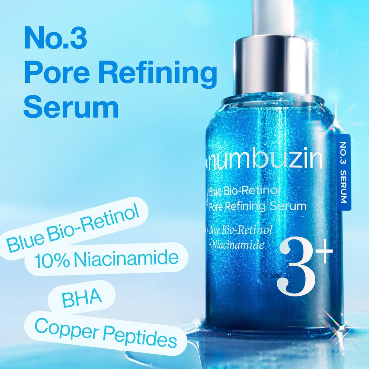 Numbuzin No.3 Blue Bio-Retinol Pore Refining Serum - Serum